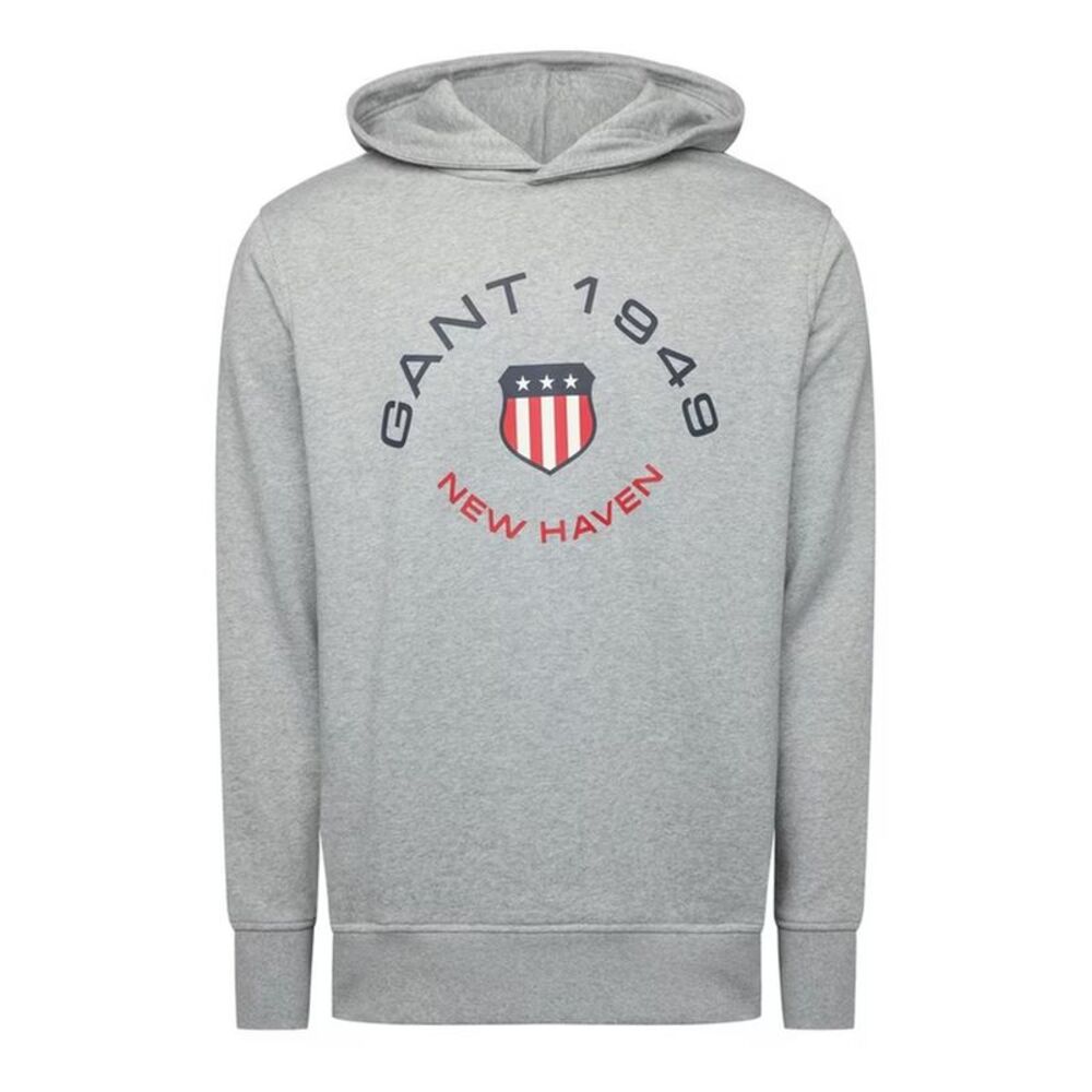 Gant Mens 1949 Pullover Hoodie / Light Grey